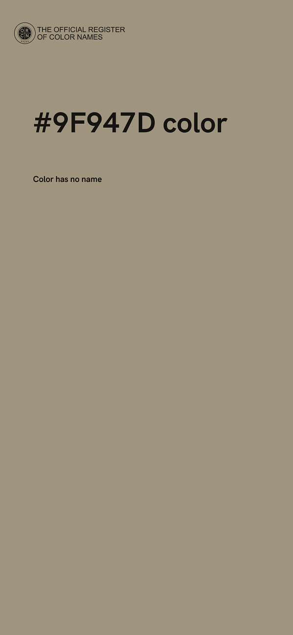 #9F947D color image