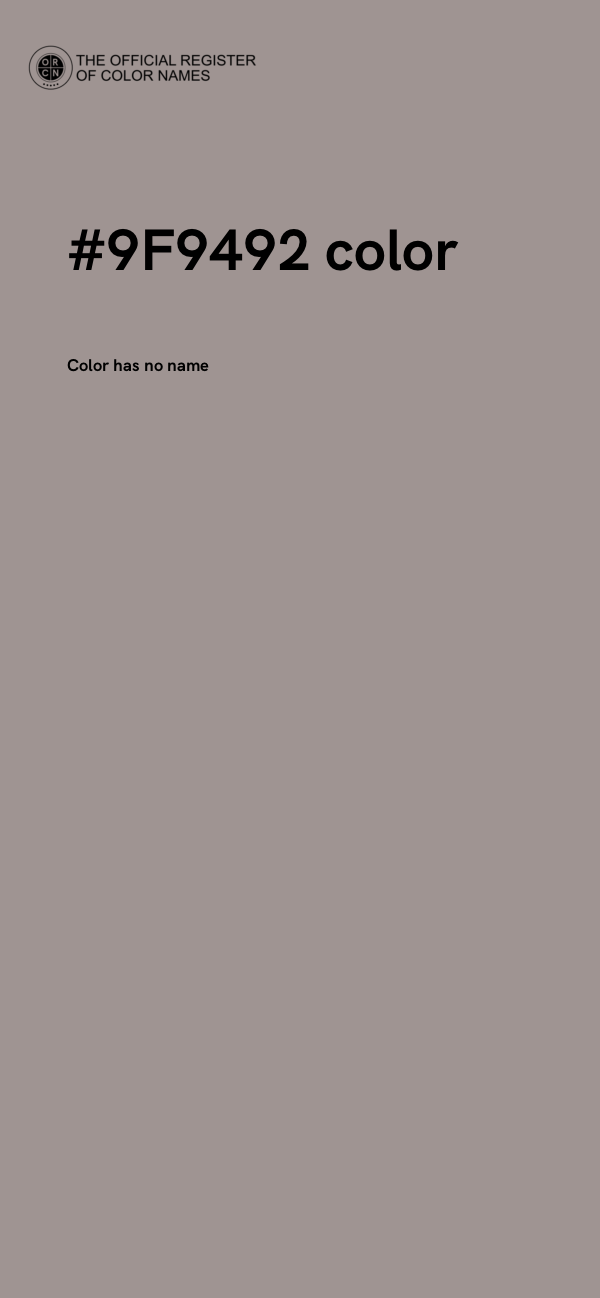 #9F9492 color image
