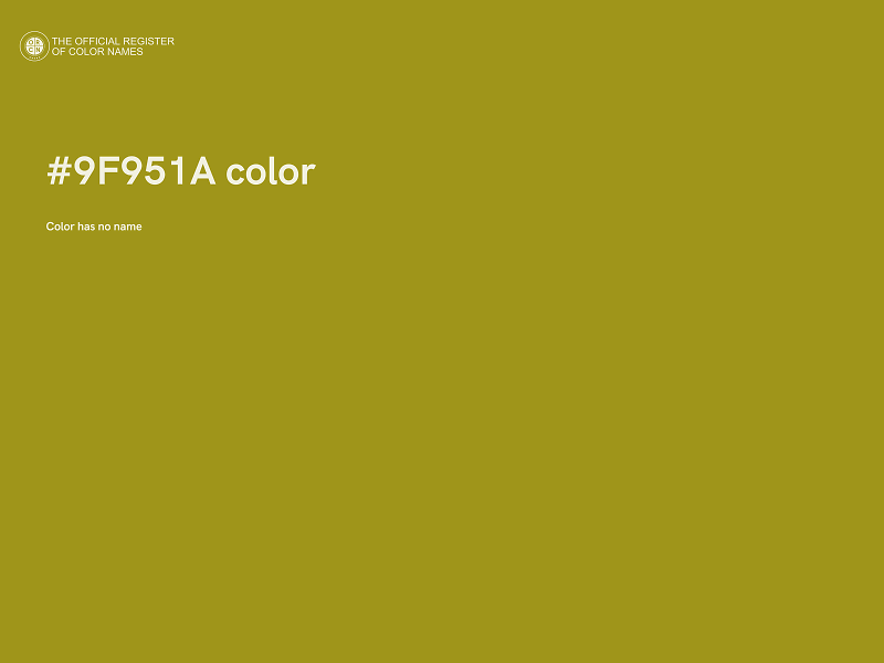 #9F951A color image