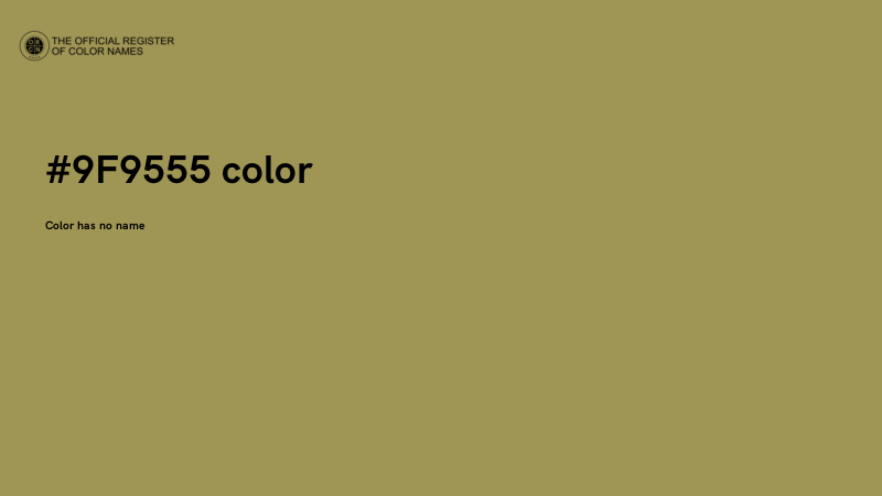 #9F9555 color image