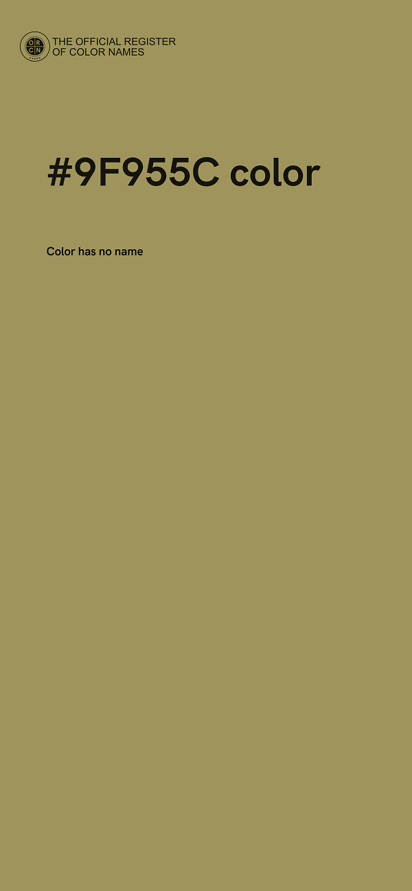 #9F955C color image