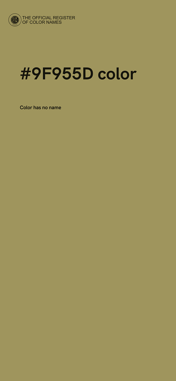 #9F955D color image