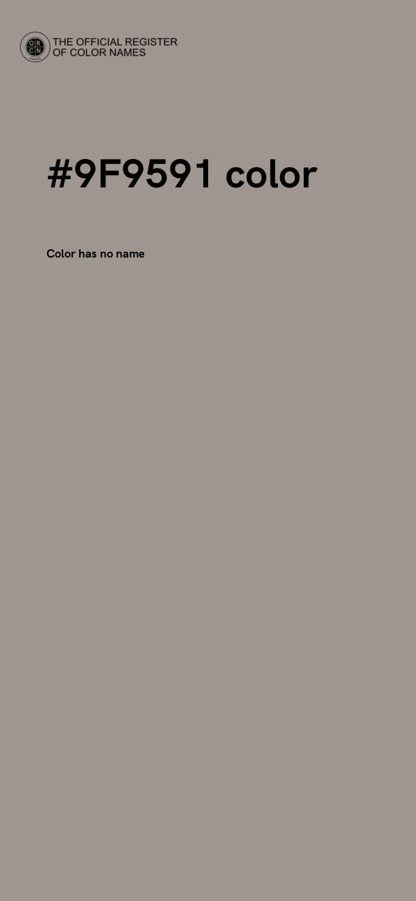 #9F9591 color image