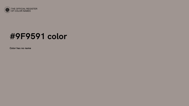 #9F9591 color image
