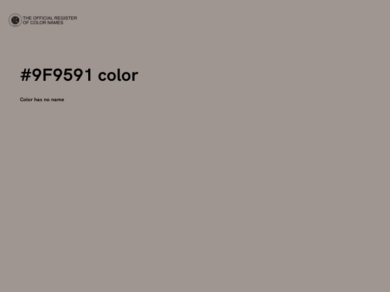 #9F9591 color image