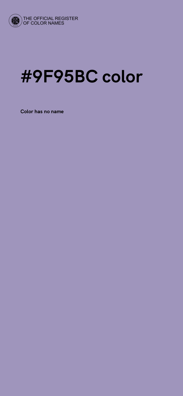 #9F95BC color image