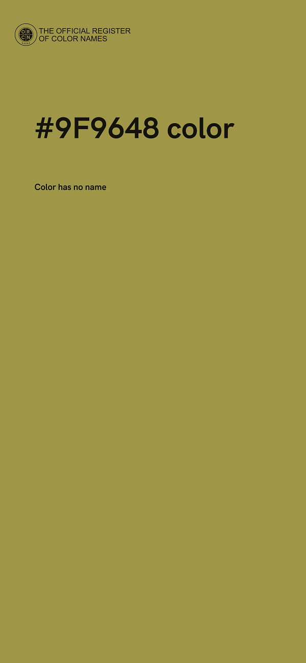 #9F9648 color image