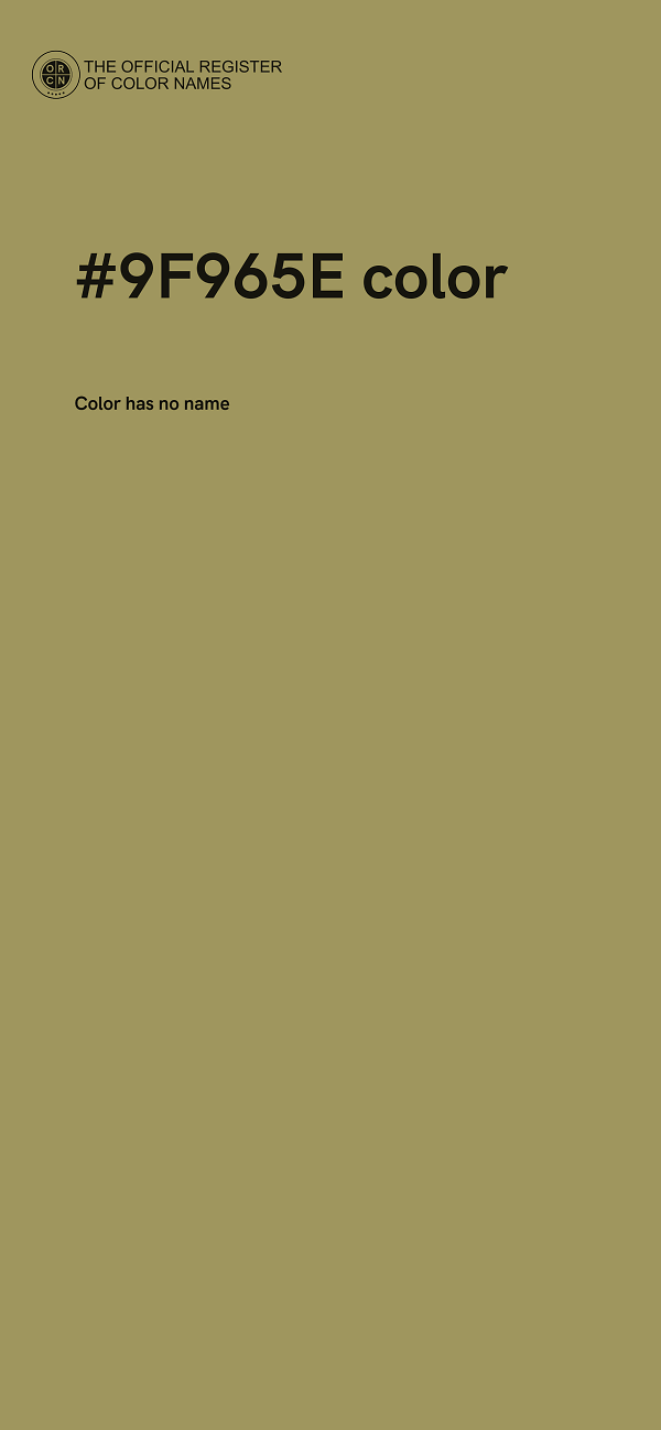 #9F965E color image