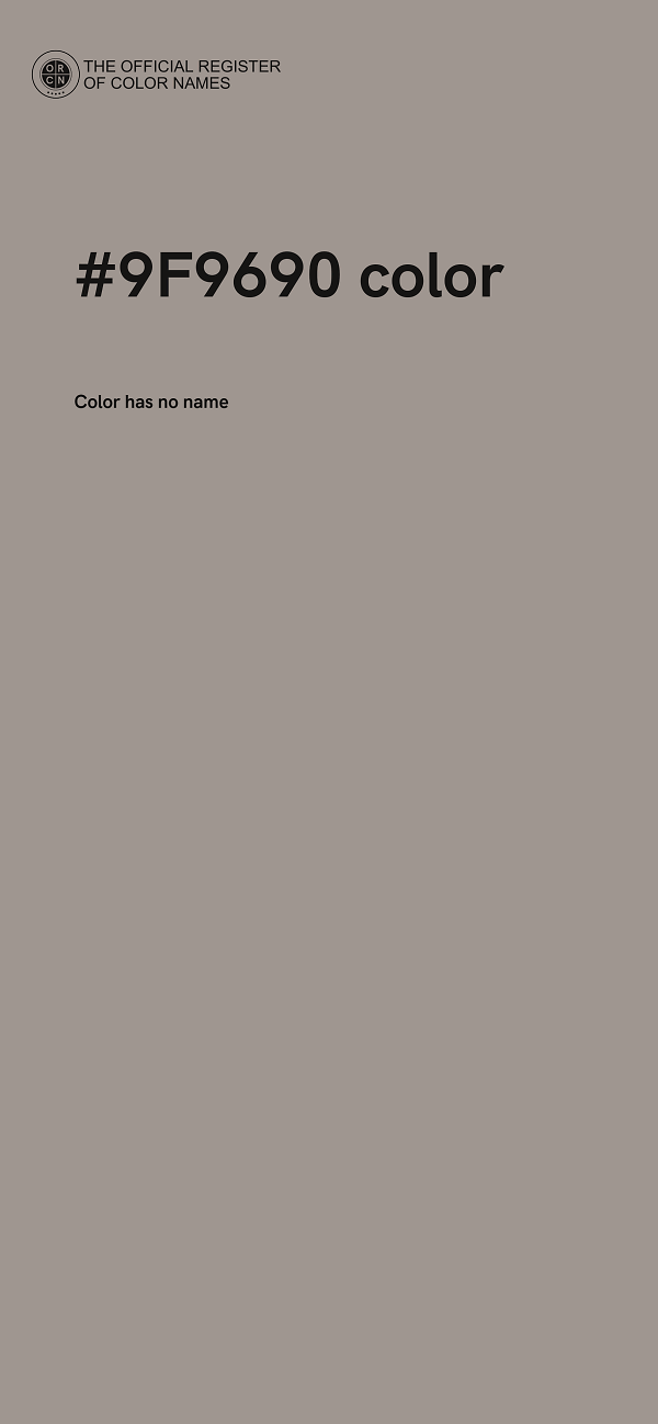 #9F9690 color image