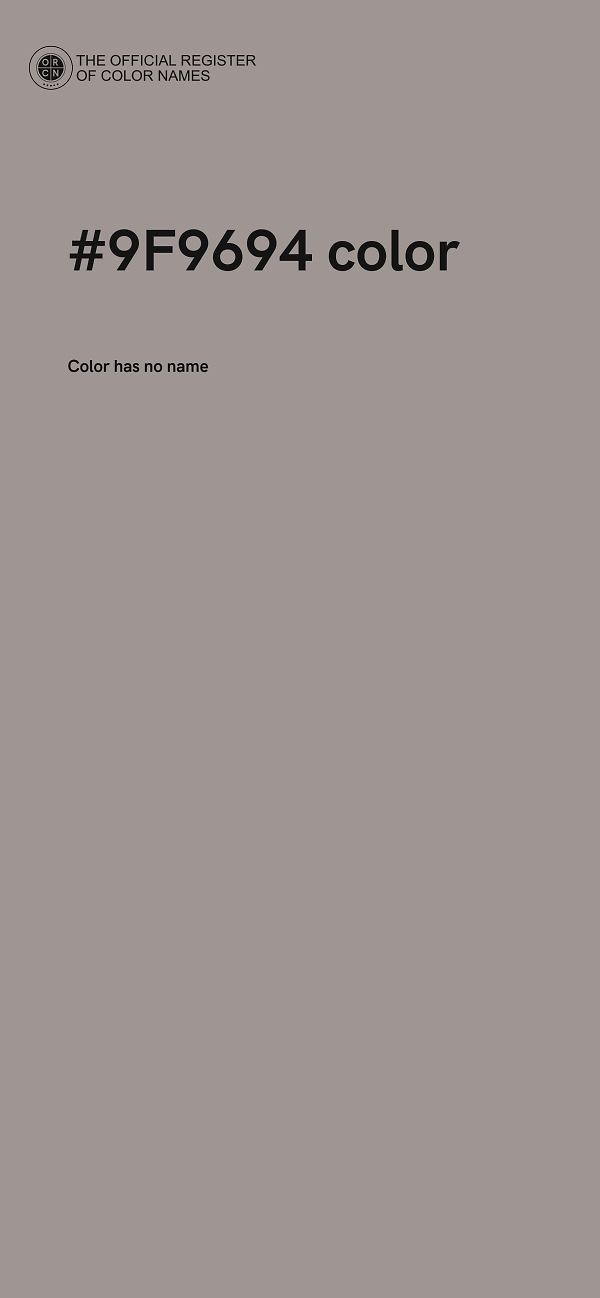#9F9694 color image