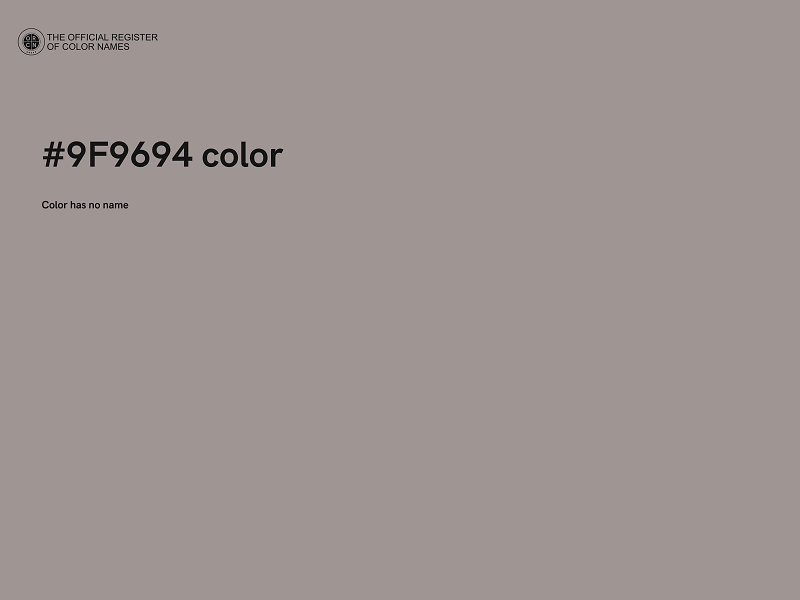 #9F9694 color image