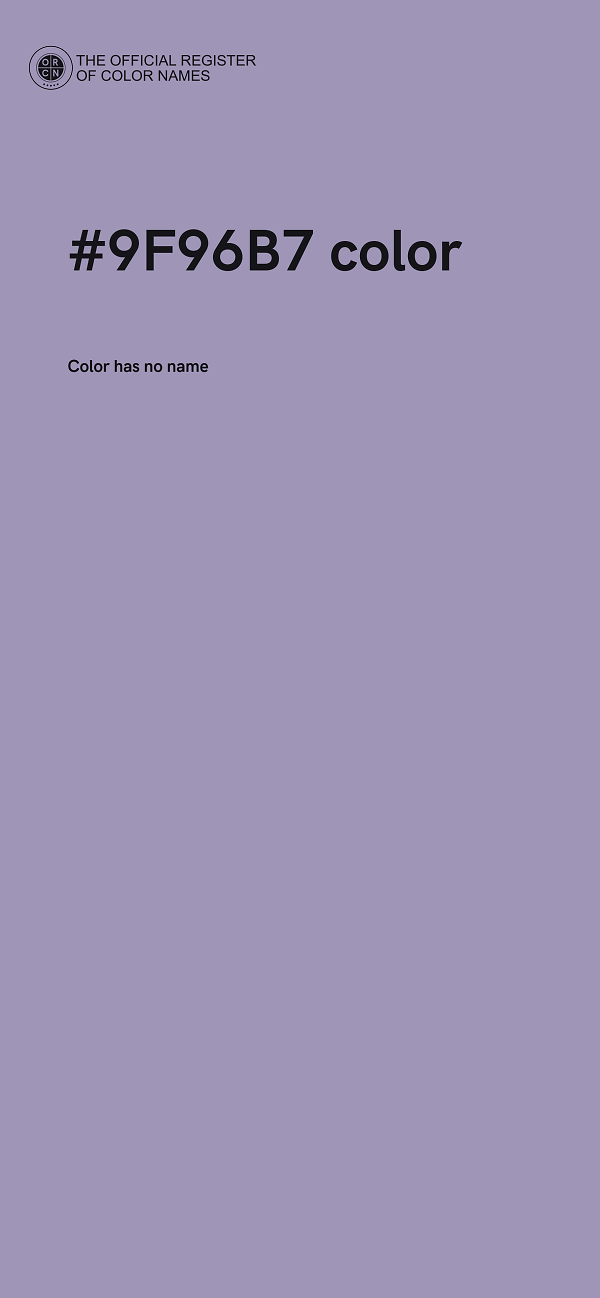 #9F96B7 color image