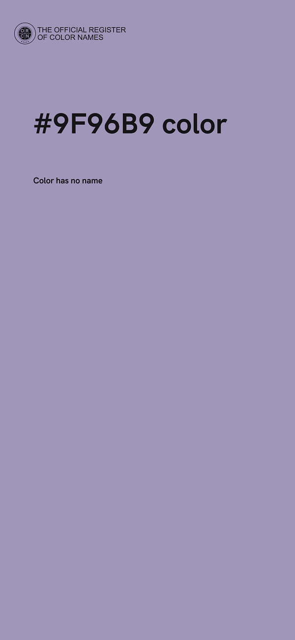 #9F96B9 color image