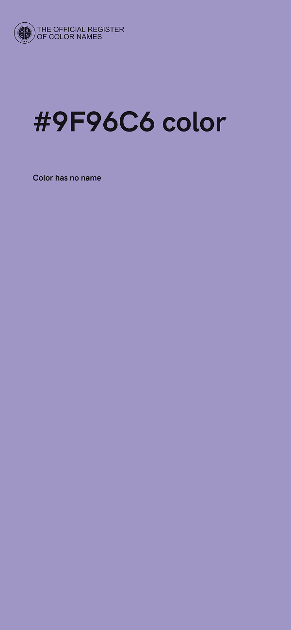 #9F96C6 color image