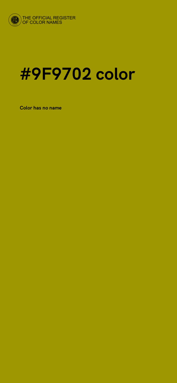 #9F9702 color image