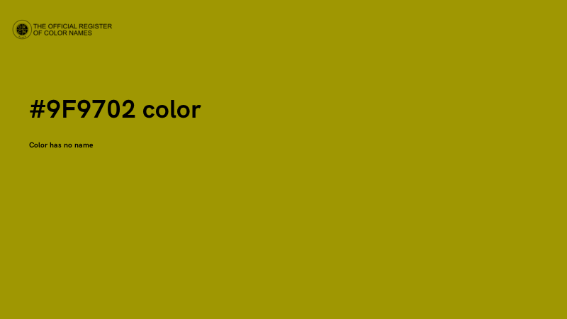 #9F9702 color image
