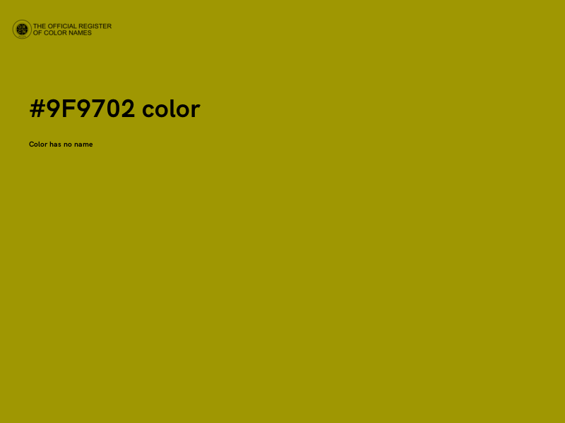 #9F9702 color image
