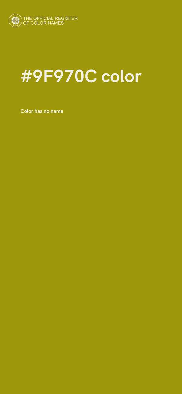 #9F970C color image