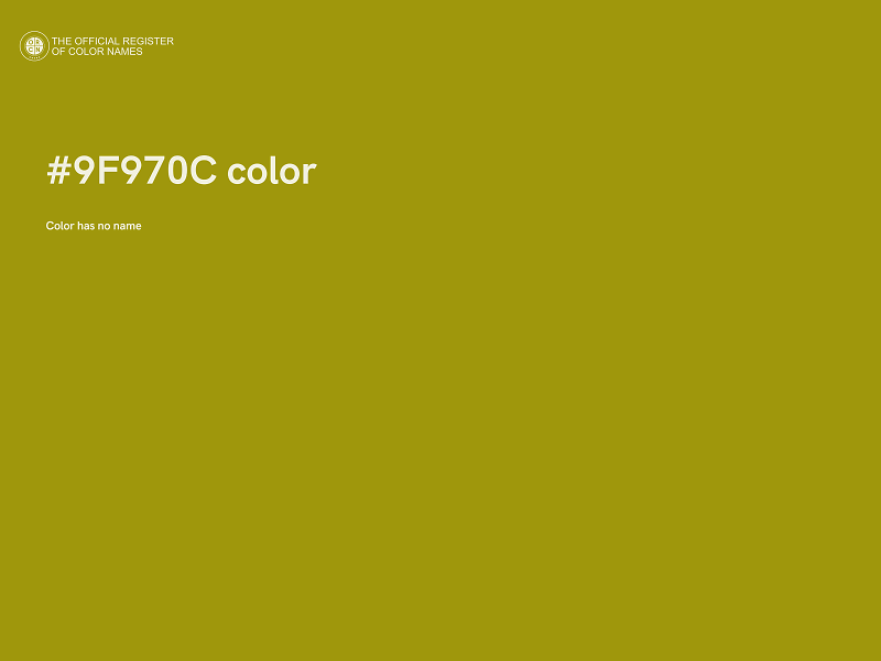 #9F970C color image