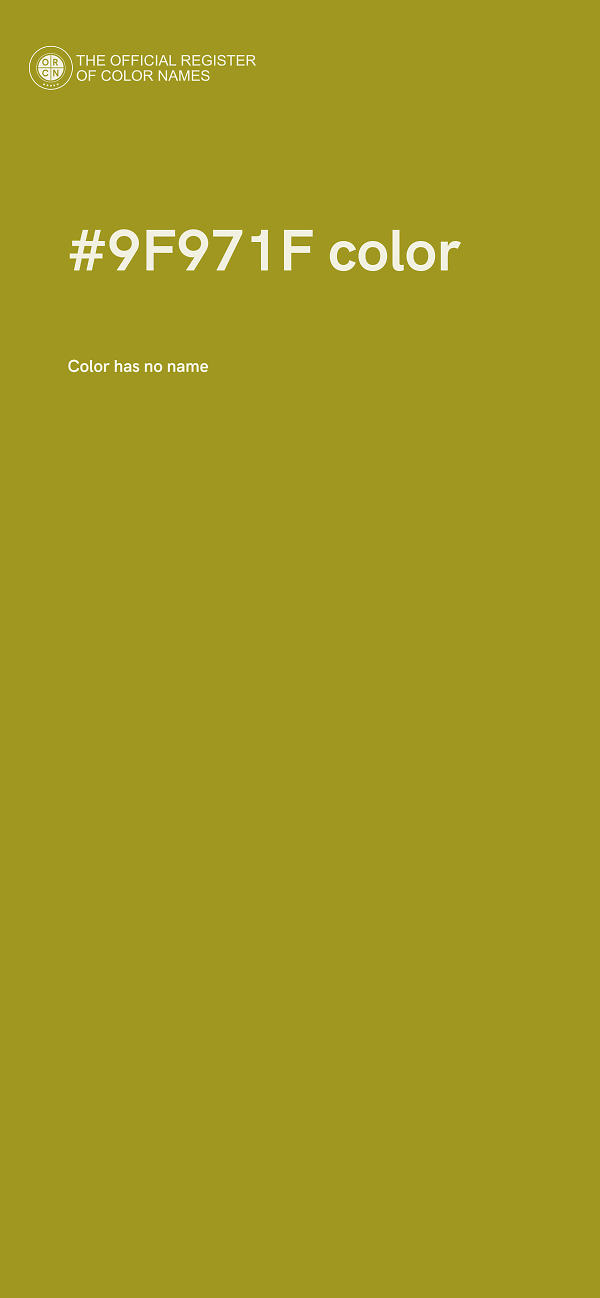#9F971F color image