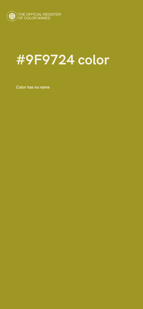 #9F9724 color image