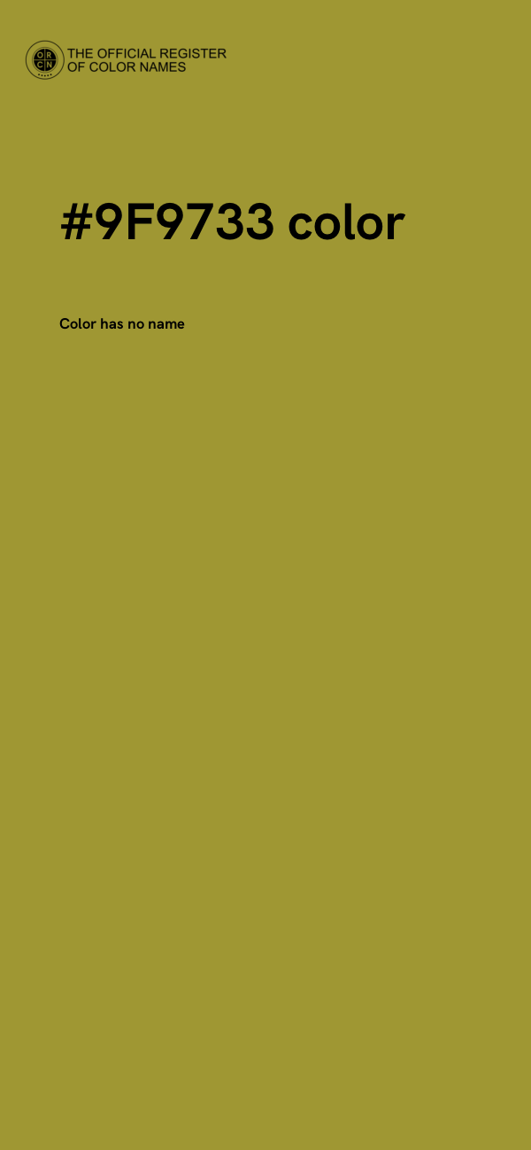 #9F9733 color image
