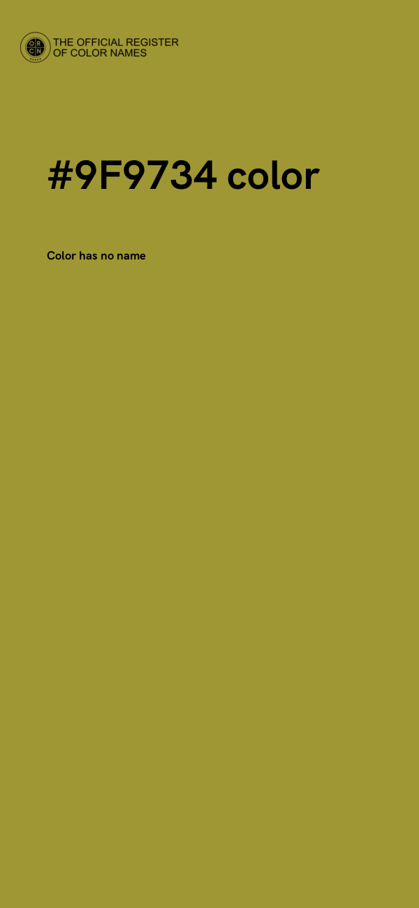 #9F9734 color image