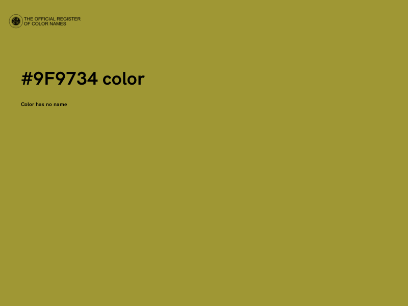 #9F9734 color image