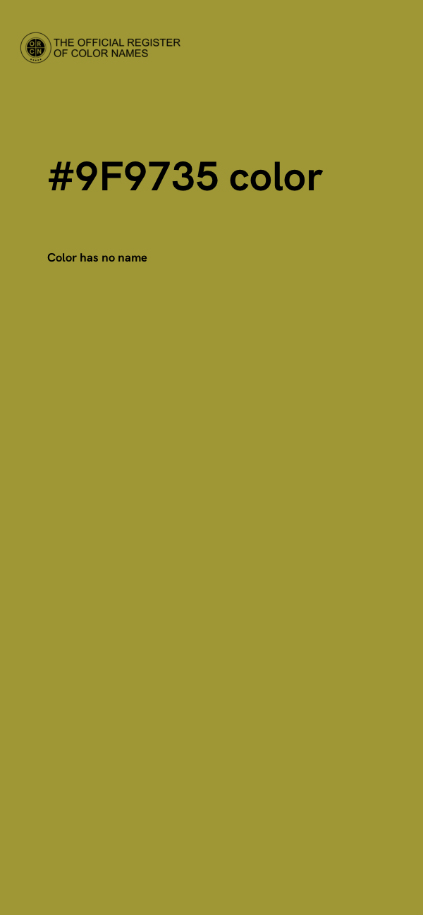 #9F9735 color image