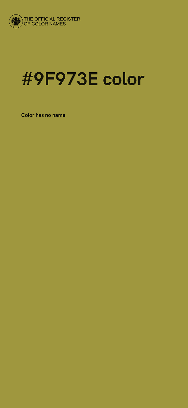 #9F973E color image