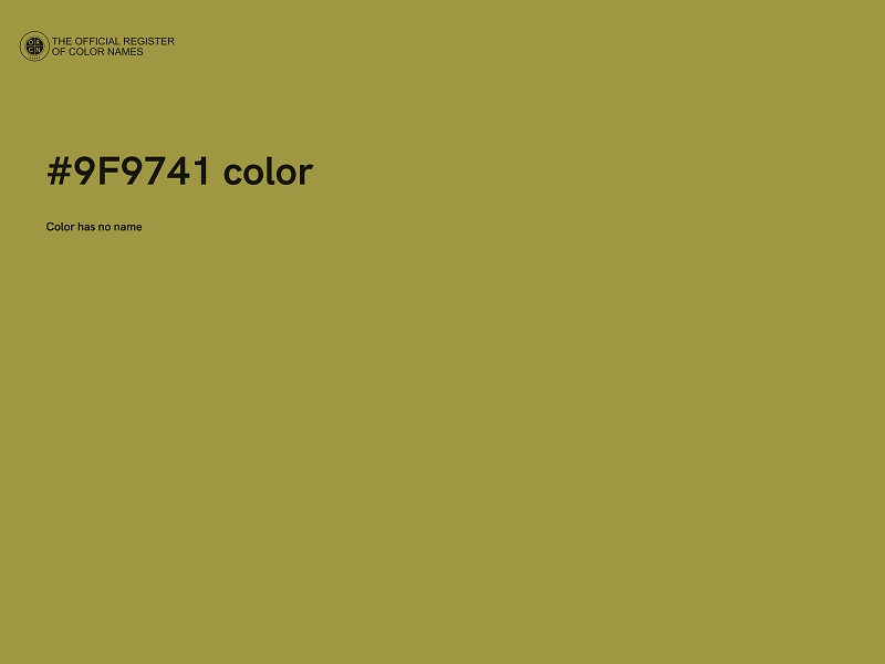 #9F9741 color image