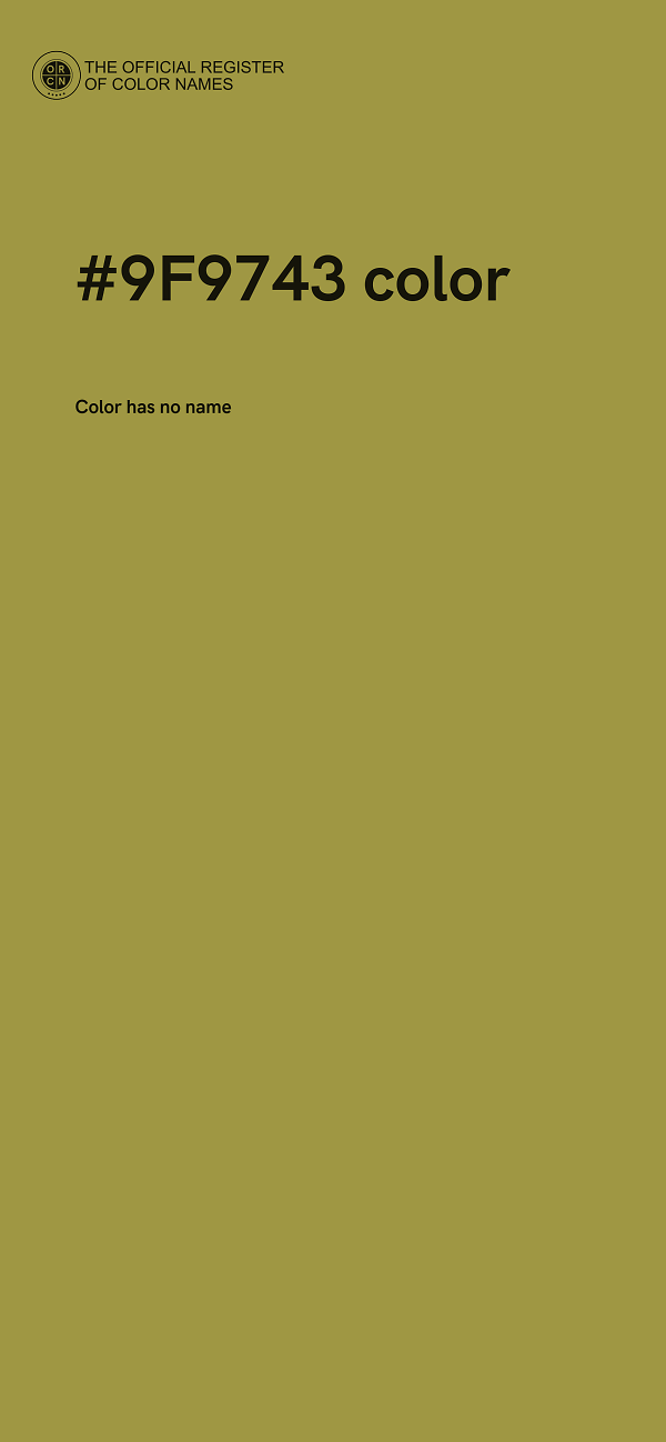 #9F9743 color image
