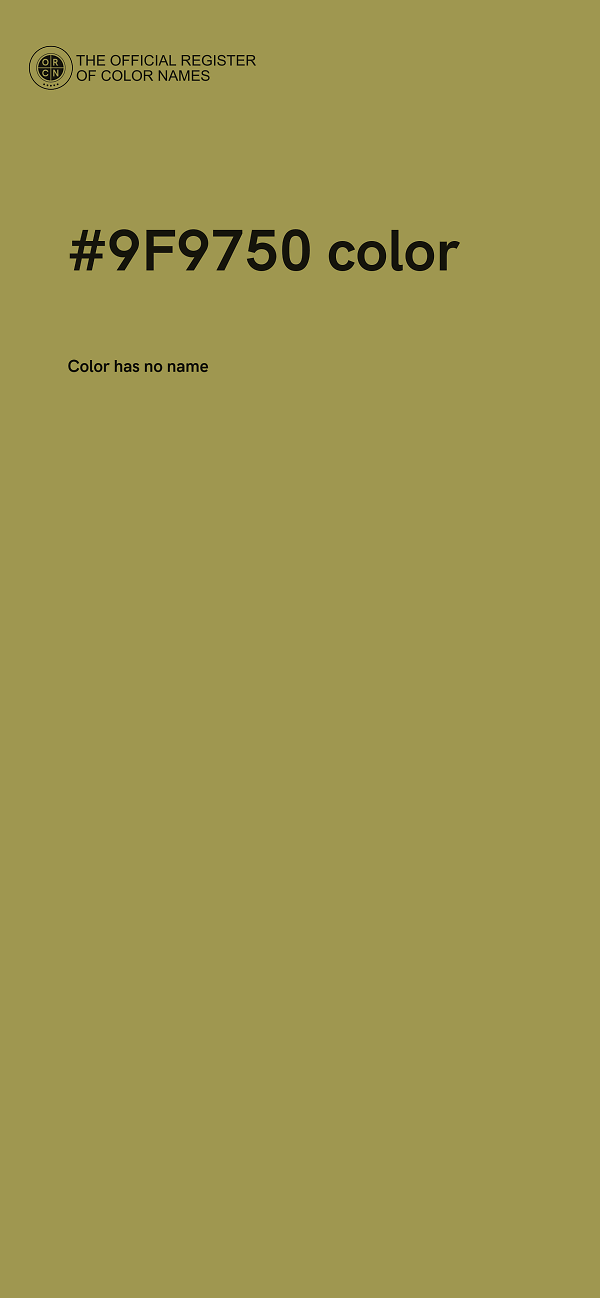 #9F9750 color image