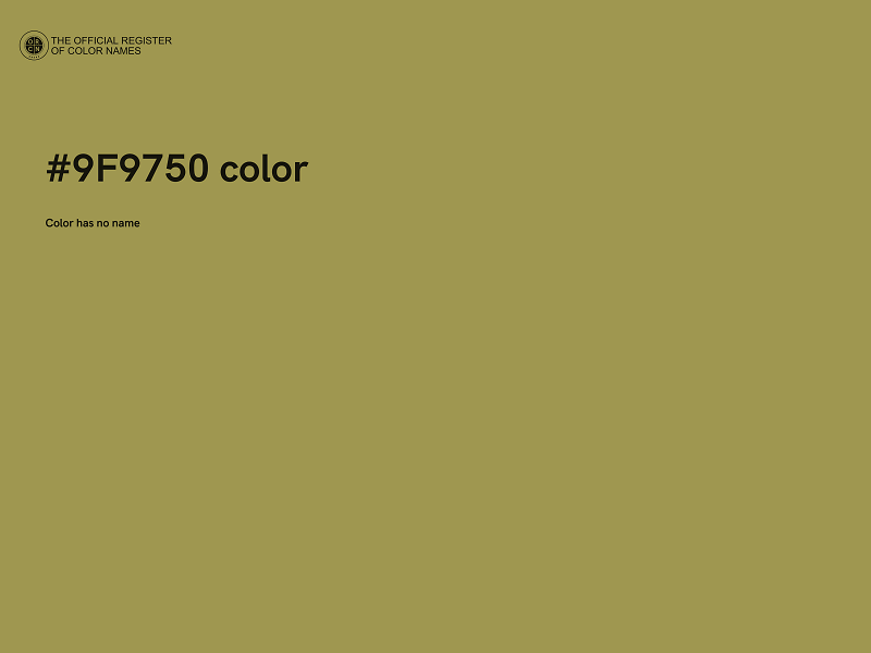 #9F9750 color image