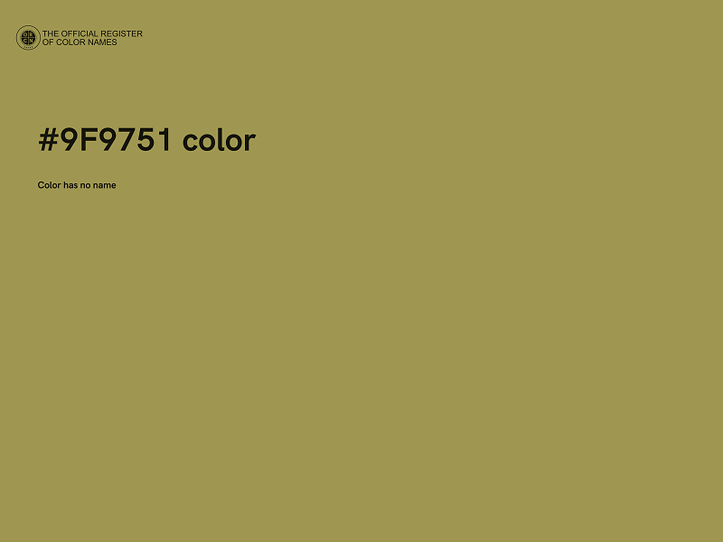 #9F9751 color image