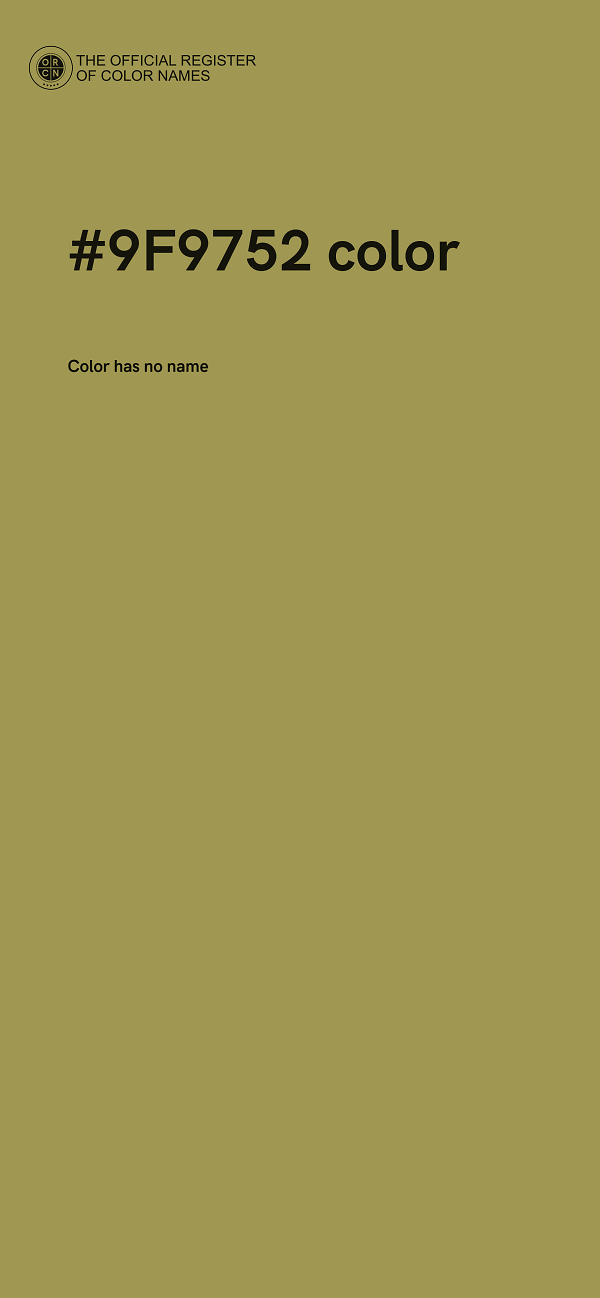 #9F9752 color image
