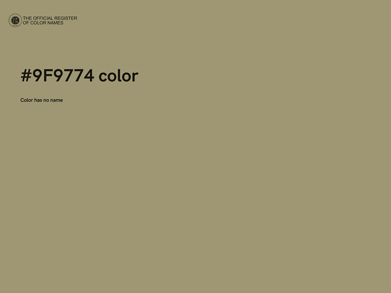 #9F9774 color image