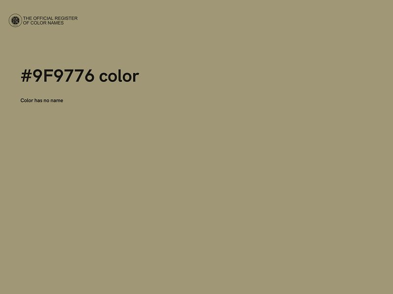 #9F9776 color image