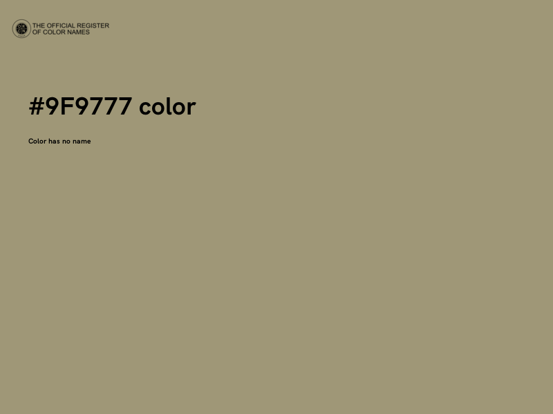 #9F9777 color image