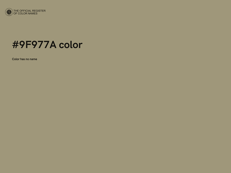 #9F977A color image