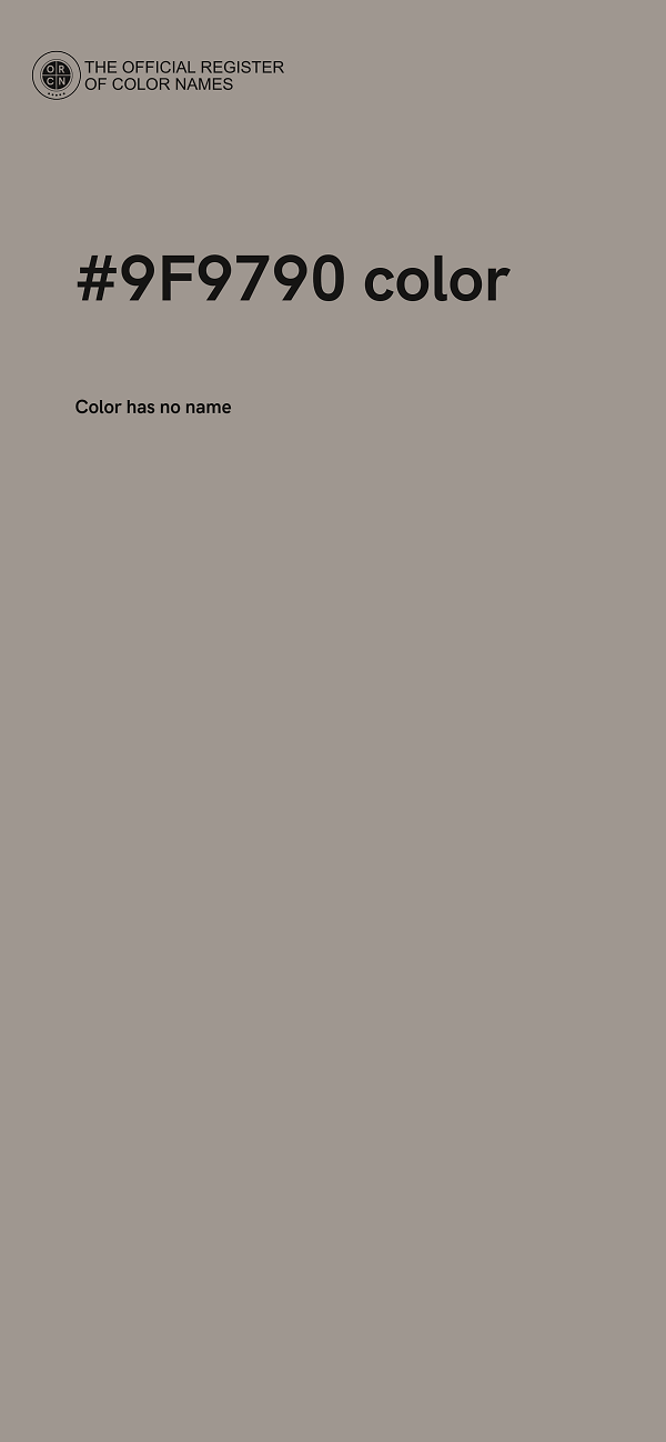 #9F9790 color image