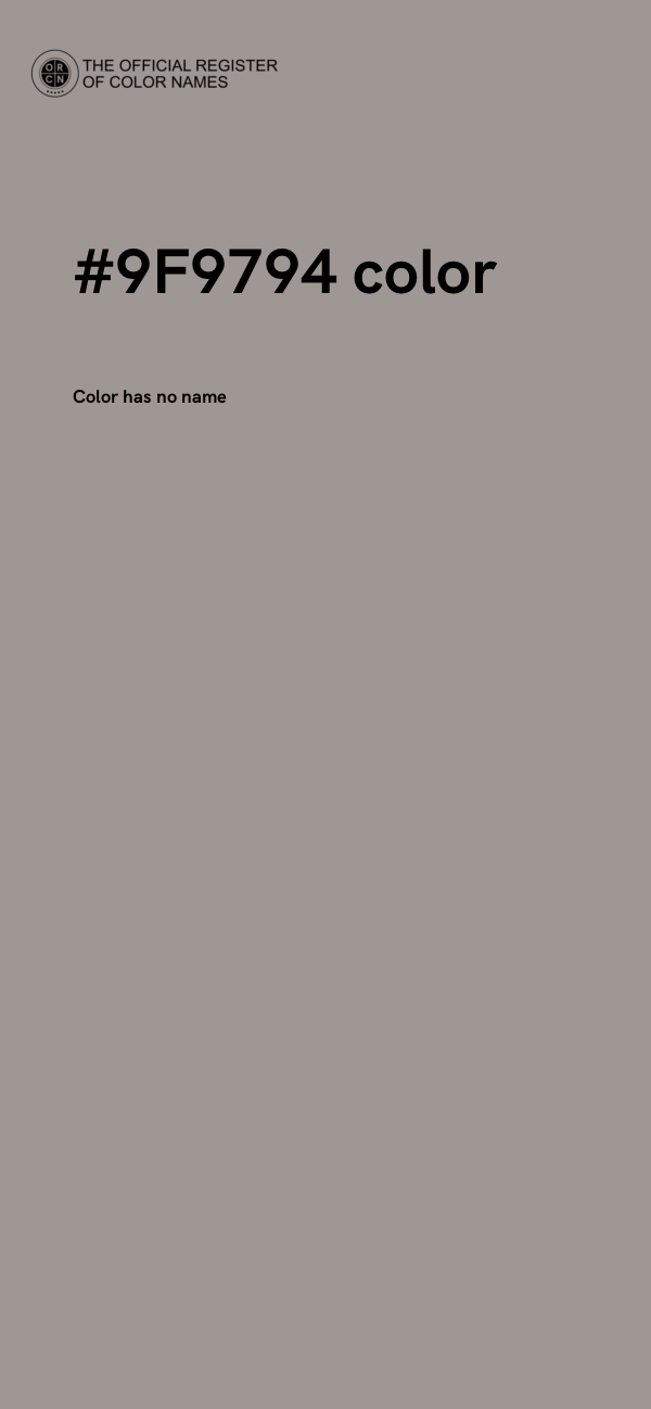 #9F9794 color image