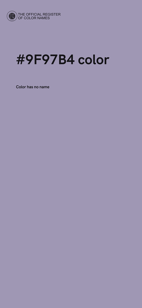 #9F97B4 color image