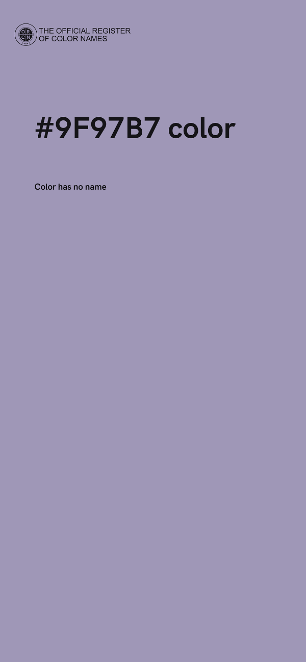 #9F97B7 color image