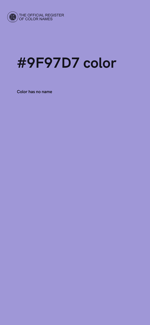#9F97D7 color image