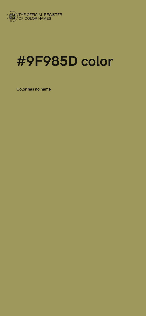 #9F985D color image