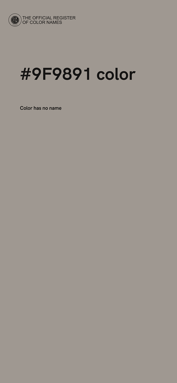 #9F9891 color image
