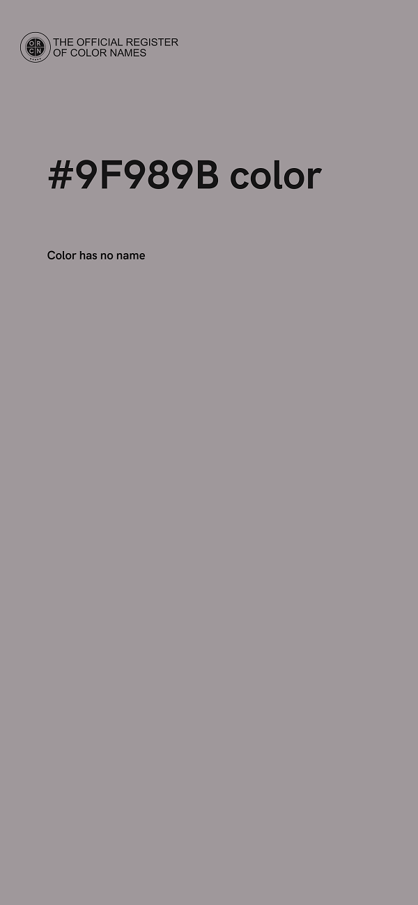 #9F989B color image
