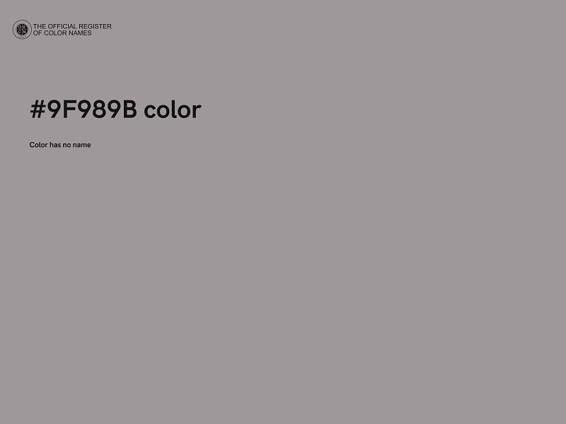 #9F989B color image