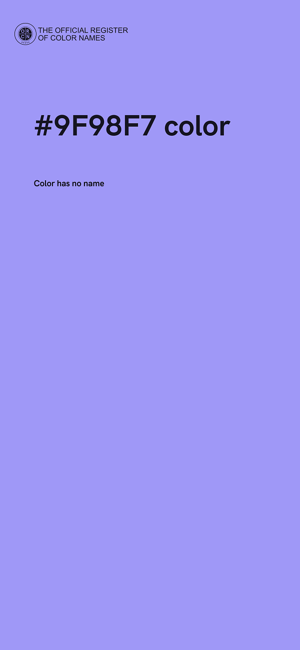 #9F98F7 color image